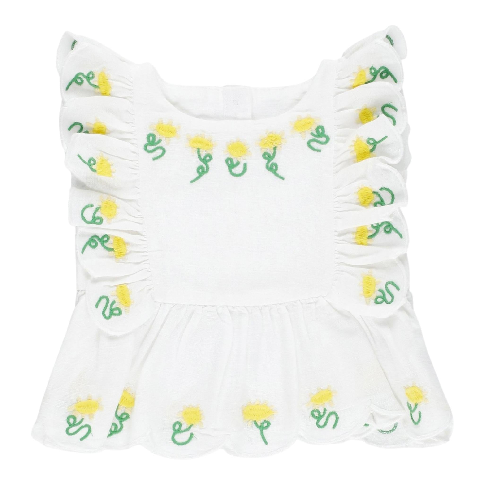 Stella Mccartney Camicia Giromanica Tinta Unita con Stampa per Neonata TU5A31N BIANCO STELLA McCARTNEY 