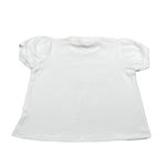 Mousse T-Shirt Girocollo Tinta Unita con Stampa per Bambina UNILEOT BIANCO MOUSSE 