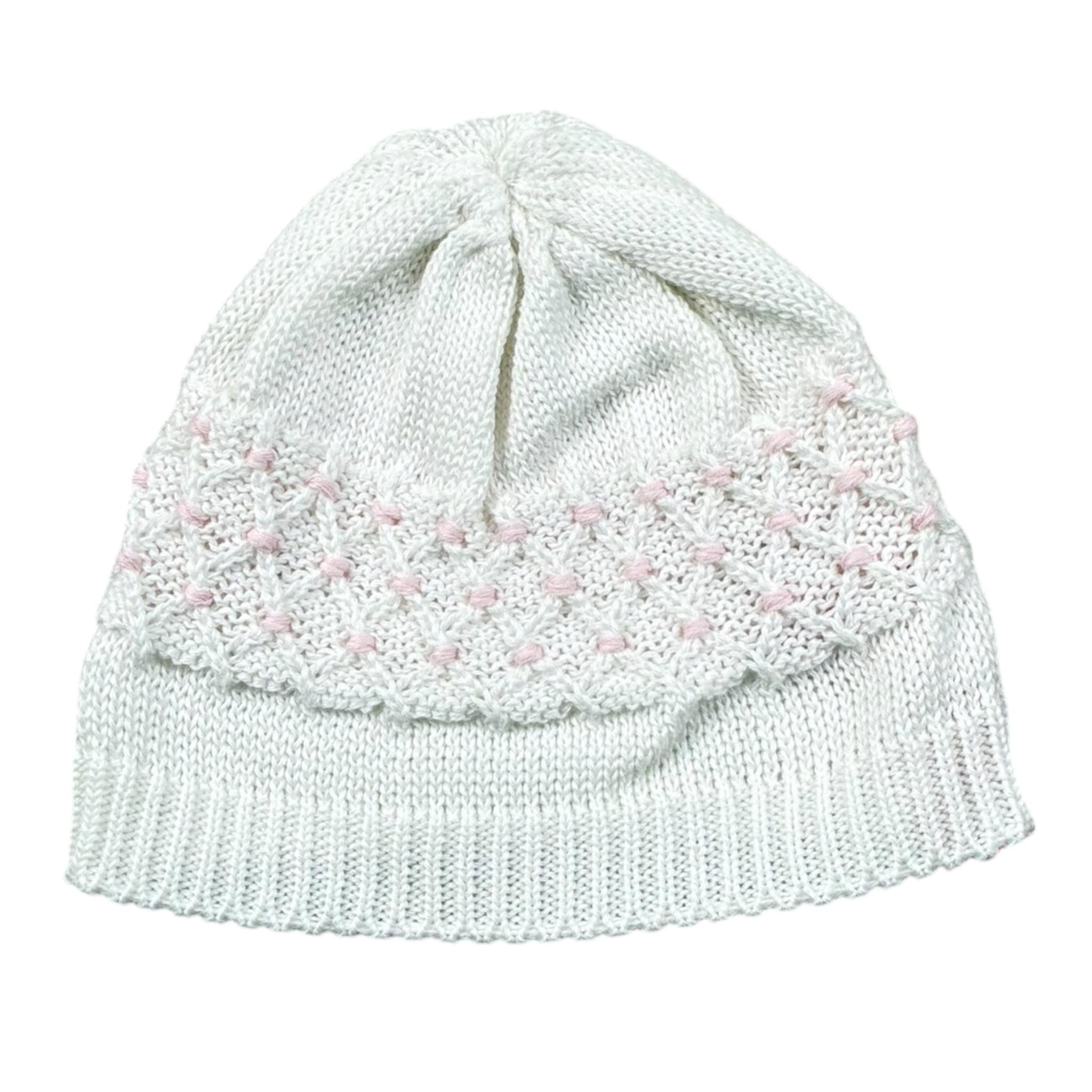 Scaldacuore Cappello Tinta Unita Maglia per Neonata PS14FPE24 BIANCO SCALDACUORE 