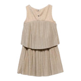 Abel & Lula Completo 2 Pezzi Top-Gonna Tinta Unita per Bambina 5071X ORO ABEL & LULA 