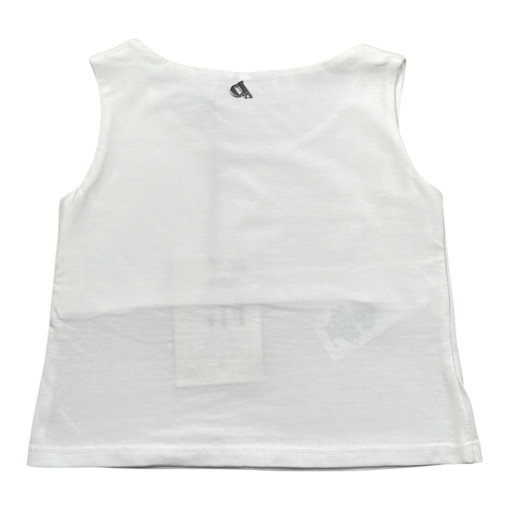 Dixie Canotta Tinta Unita Girocollo per Bambina M014032G74 BIANCO DIXIE 