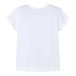 Mayoral T-Shirt Girocollo Tinta Unita con Stampa per Bambina 3014 BIANCO MAYORAL 