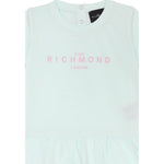 John Richmond Abito tinta unita con Stampa Verde Acqua per Bambina RIP25005VEJXXX VERDE ACQUA JOHN RICHMOND 