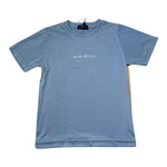Manuel & Frank T-Shirt Girocollo Tinta Unita con Stampa per Bambino MF7371B AZZURRO MANUEL & FRANK 