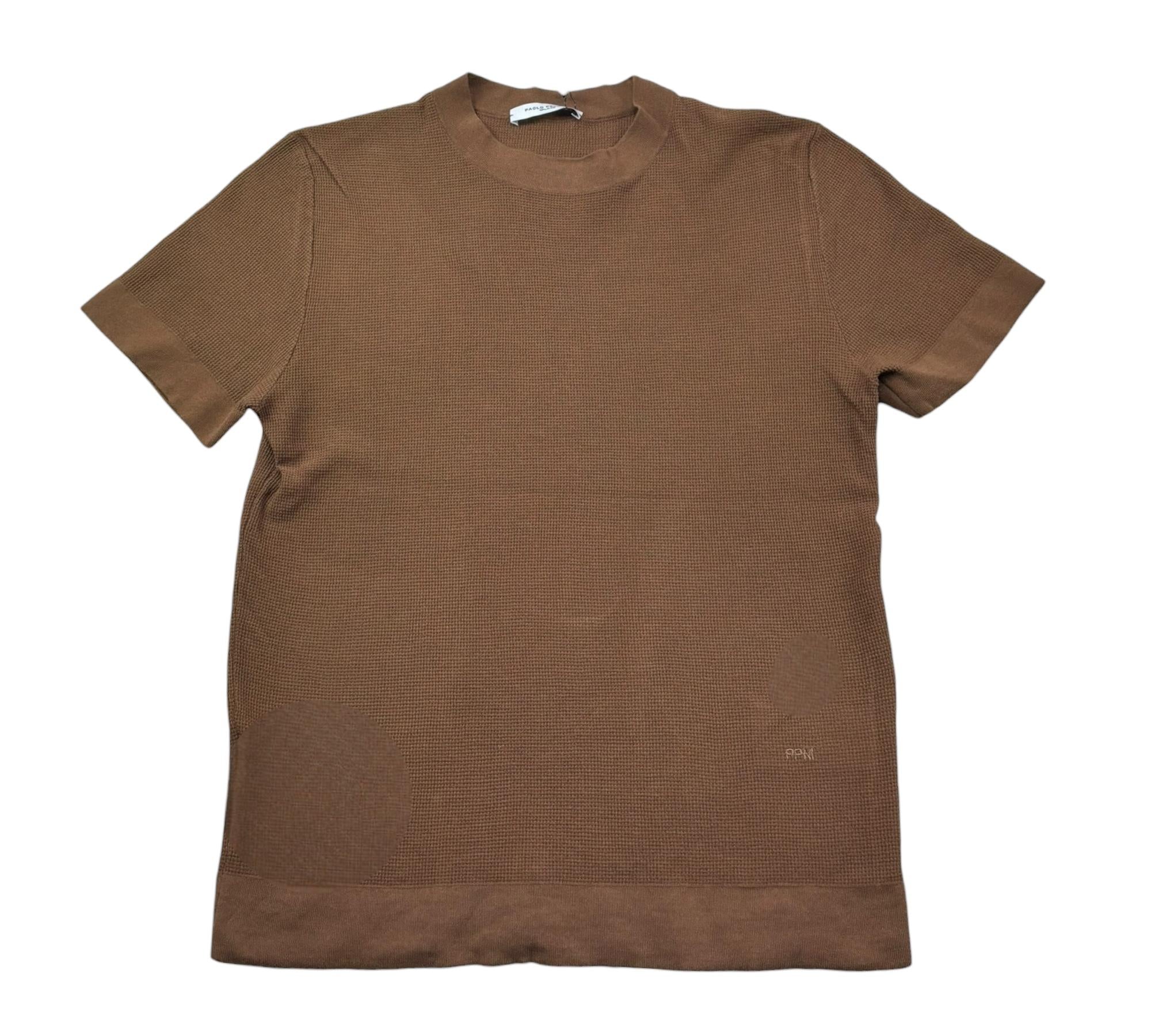Paolo Pecora T-Shirt Girocollo Tinta Unita per Bambino PP4179 MARRONE PAOLO PECORA 