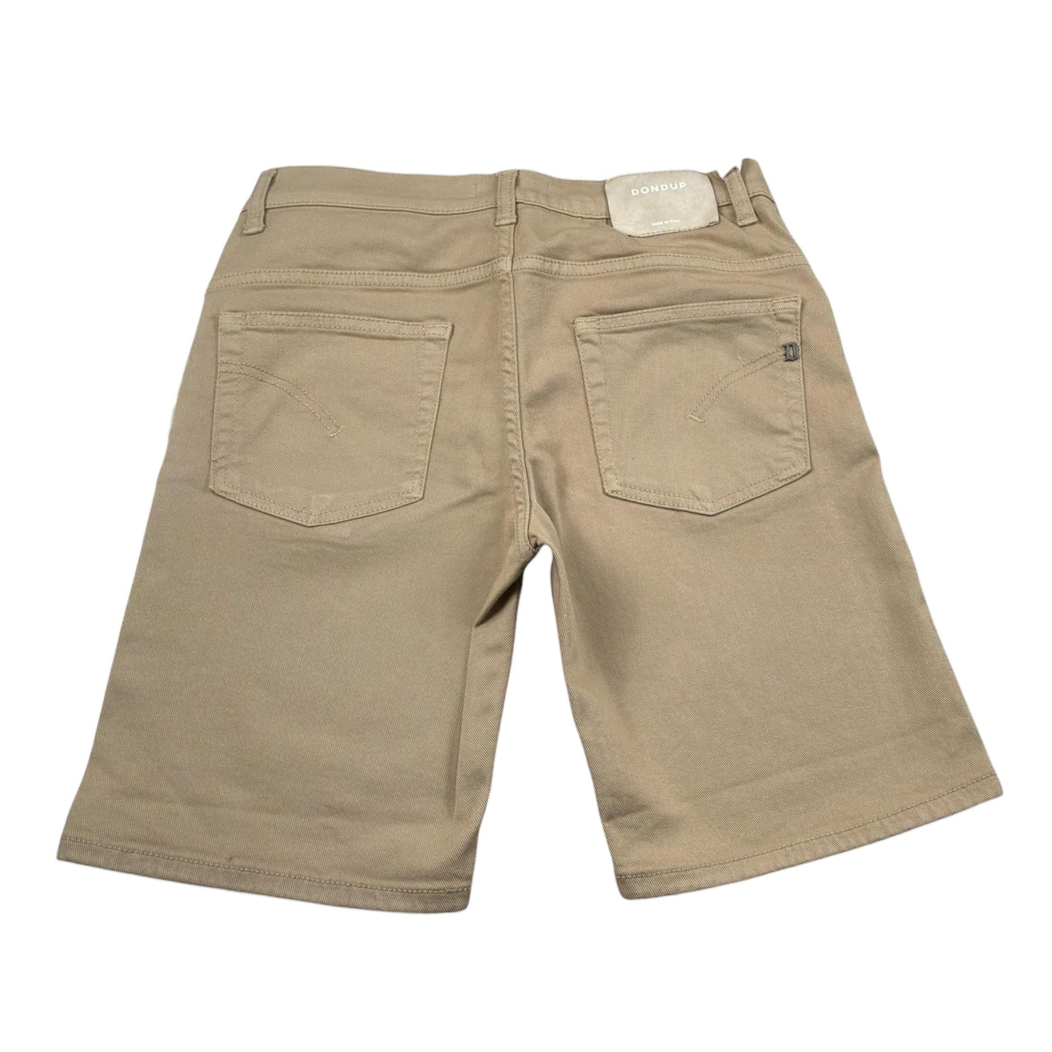 Dondup Bermuda Tinta Unita con 5 Tasche per Bambino DMBE26 BEIGE DONDUP 