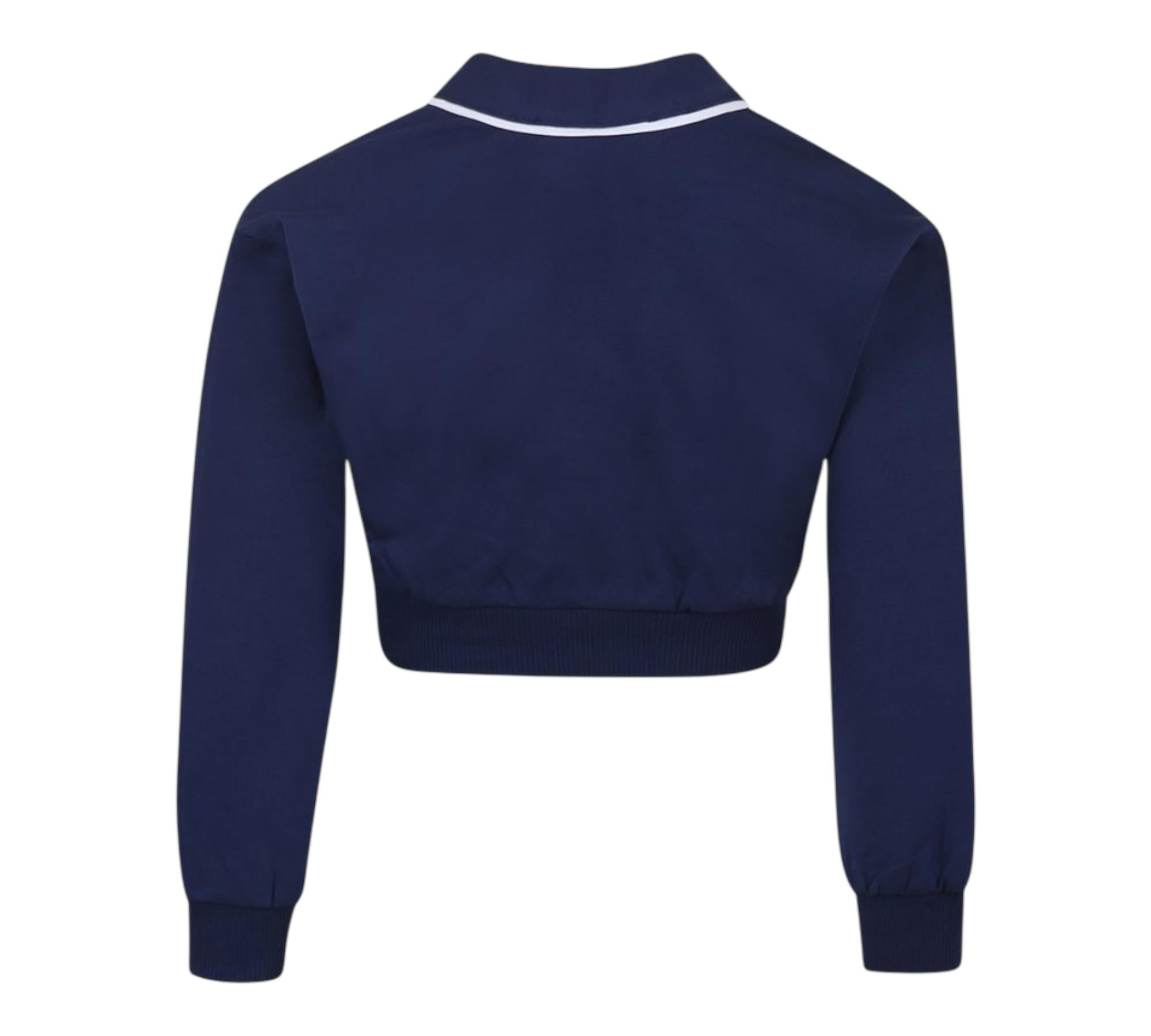 Monnalisa Felpa Aperto con Bottoni Tinta Unita per Bambina 19E801 BLU MONNALISA 