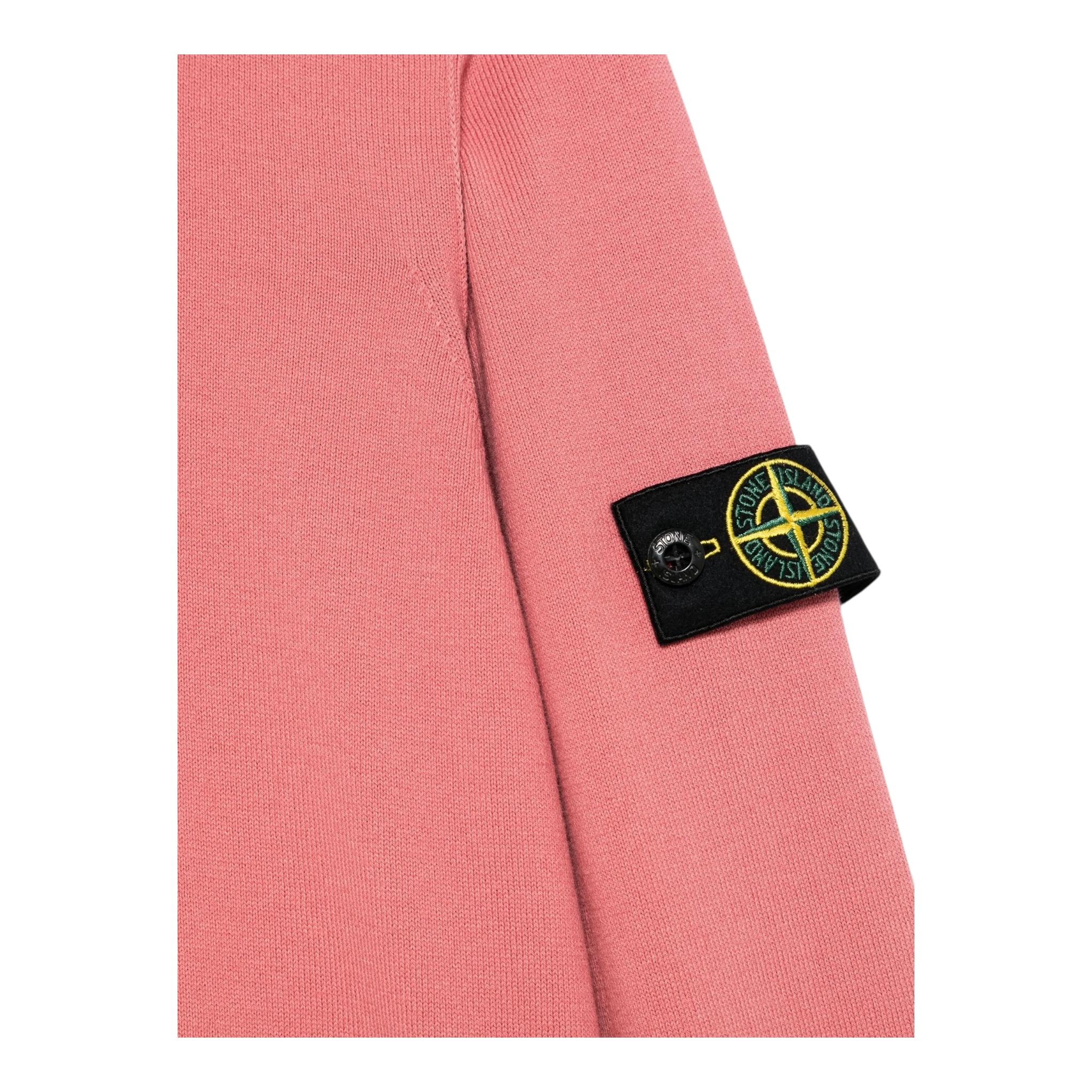 Stone Island Maglia Girocollo Tinta Unita con Logo per Bambino K1S165100001 CORALLO STONE ISLAND 