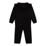 MOSCHINO completo 2 pezzi felpa-pantalone tinta unita Nero per Bambino MUK04YX NERO MOSCHINO 