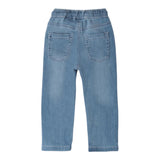 Sarabanda Jeans Tinta Unita con Elastico In Vita per Neonato 0B033 AZZURRO SARABANDA 