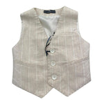 Manuel & Frank Gilet Tinta Unita con Fantasia per Neonato MF5194BN BEIGE MANUEL & FRANK 