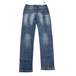 DANIELE ALESSANDRINI jeans tinta unita 5 tasche Blu per Bambino 1231PD1271 BLU DANIELE ALESSANDRINI 