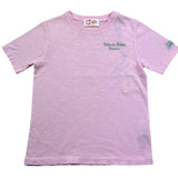 Saint Barth T-Shirt Girocollo Tinta Unita con Stampa per Bambina FLYNN ROSA SAINT BARTH 