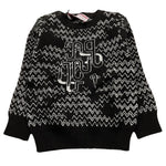 CESARE PACIOTTI maglia girocollo tinta unita con stampe in contrasto Nero per Neonato MGP5351BX NERO CESARE PACIOTTI 