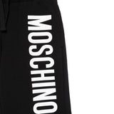 Moschino Bermuda In Tuta tinta unita con Logo Nero per Bambino HUQ02FXX NERO MOSCHINO 