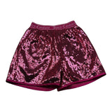 Juicy Couture Short Tinta Unita con Paillettes per Bambina JBX6704 FUXIA JUICY COUTURE 
