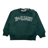 ZU+ELEMENTS felpa girocollo tinta unita con stampa Verde per Neonato ZU2822 VERDE ZU+ELEMENTS 