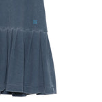 Il Gufo Abito Tinta Unita Giromanica per Bambina P25VA333N0107X BLU IL GUFO 