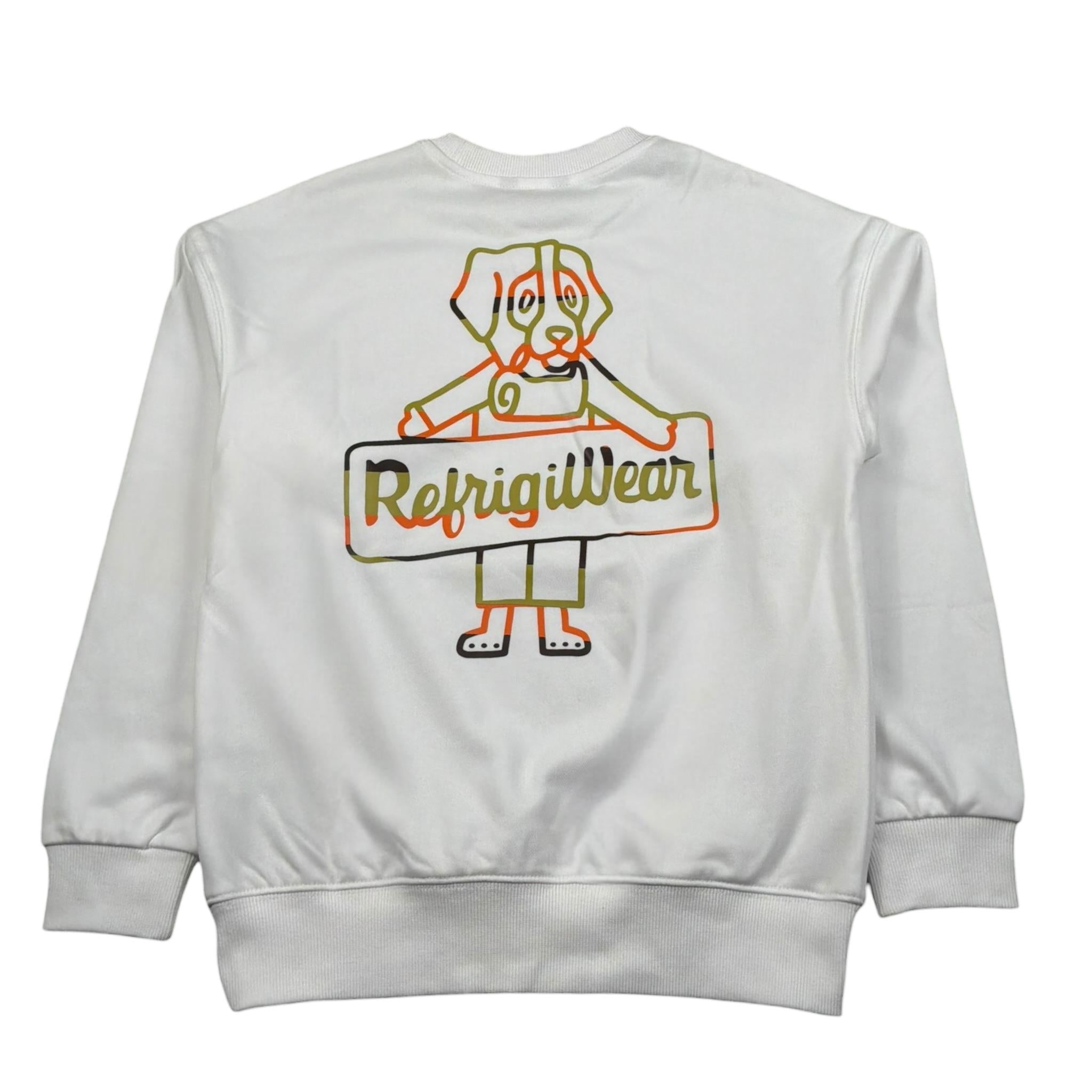 Refrigiwear Felpa Chiusa Girocollo Tinta Unita per Bambino 119WRMJS25 BIANCO REFRIGIWEAR 