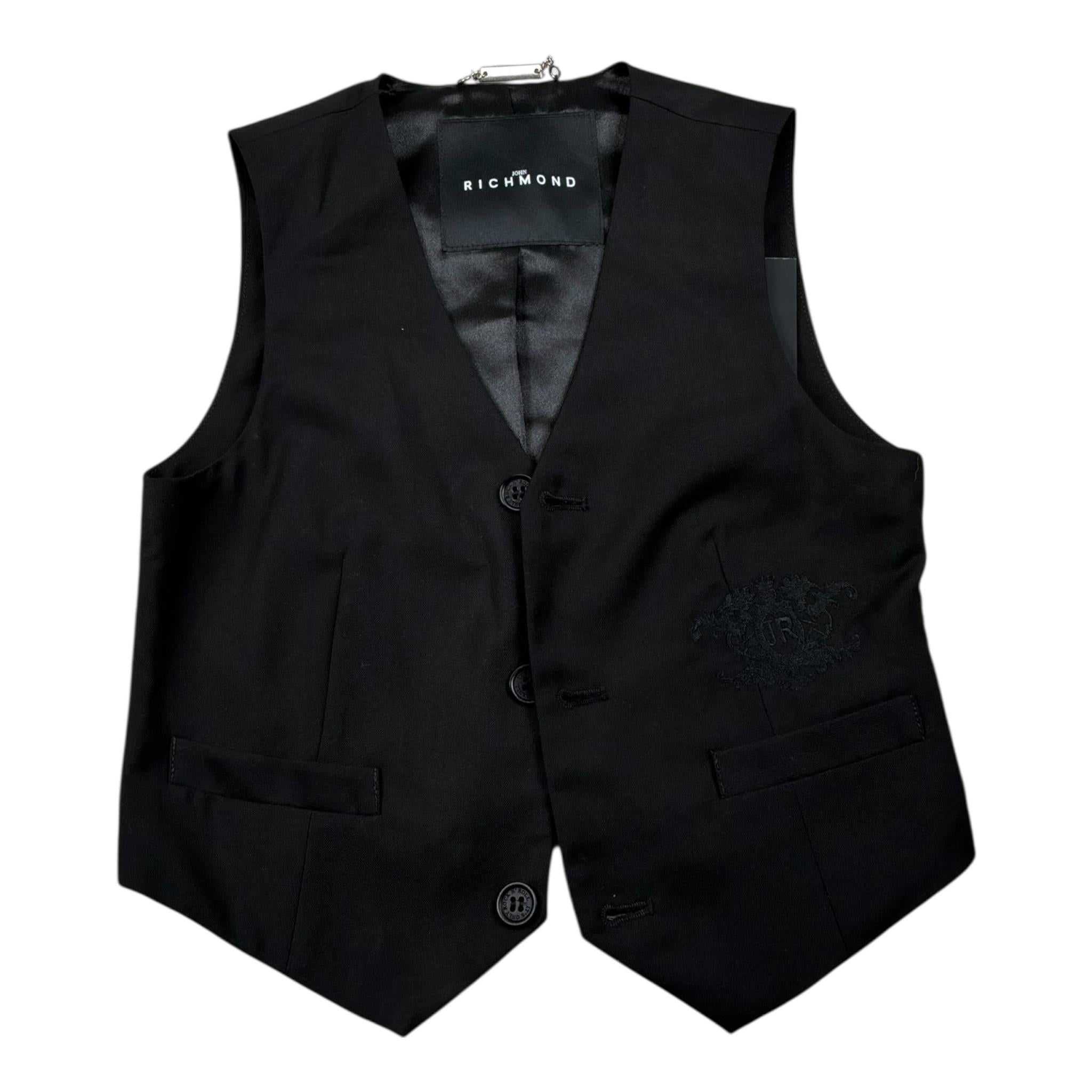 John Richmond Gilet Tinta Unita  per Bambino RBP26168GT NERO JOHN RICHMOND 