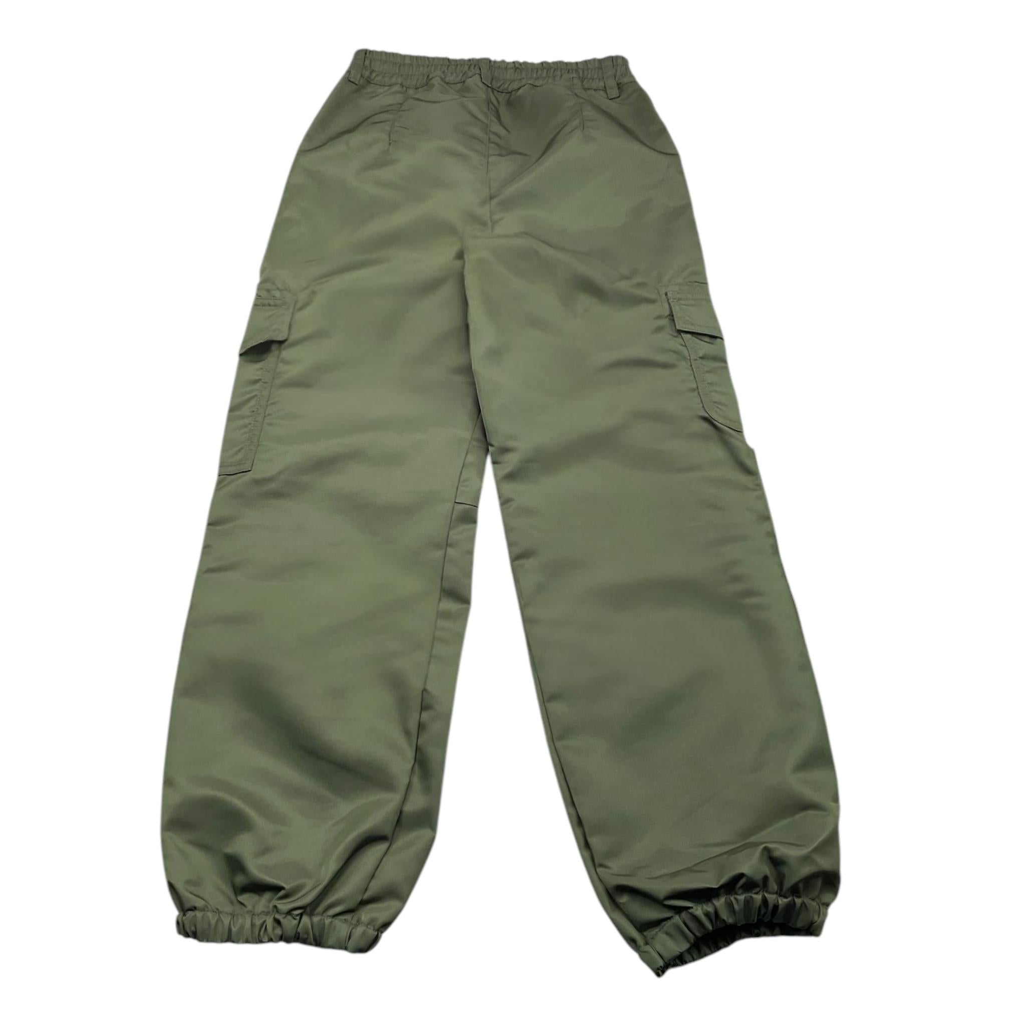 GOLDEN GOOSE pantalone tinta unita con elastico in vita Verde per Bambina GKP02049P VERDE GOLDEN GOOSE 