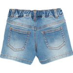 Moschino Bermuda Tinta Unita In Denim per Neonato MUQ01KX AZZURRO MOSCHINO 