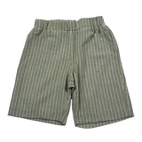 La Stupenderia Bermuda Tinta Unita con Elastico In Vita per Bambino TCBR73X VERDE LA STUPENDERIA 