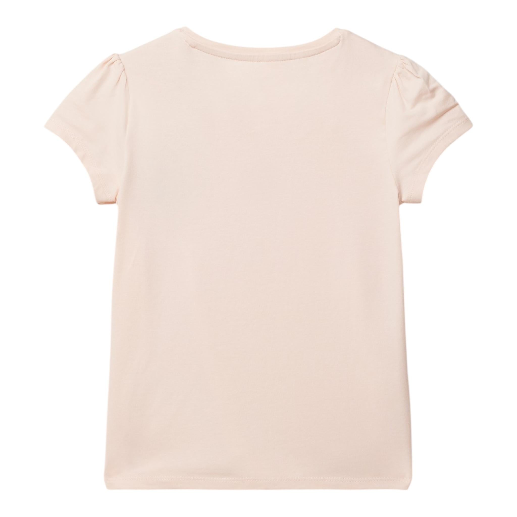 Guess T-Shirt Girocollo Tinta Unita con Stampa per Neonata K5GI03K6YW4 ROSA GUESS 