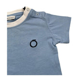 Trussardi T-Shirt Tinta Unita con Stampa per Neonato TIP25045TSX AZZURRO TRUSSARDI 