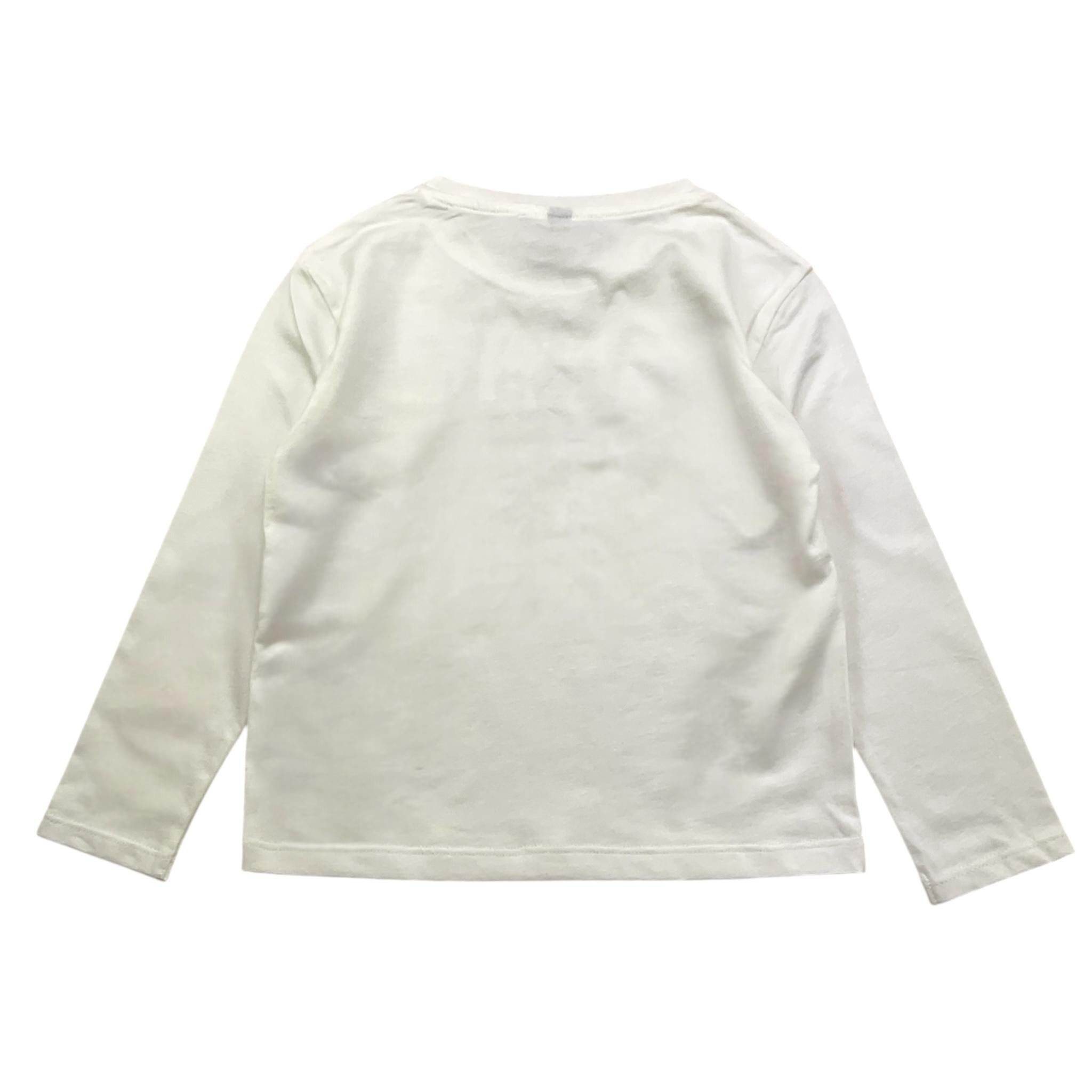 PLEASE shirt girocollo tinta unita con stampa Bianco per Bambino ML51030B65J BIANCO PLEASE 