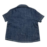 Daniele Alessandrini Camicia Mezza Manica In Denim per Neonato 1296CD00200 BLU DANIELE ALESSANDRINI 