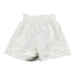 Lu Lu By Miss Grant Short Tinta Unita con Elastico In Vita per Bambina LL3427 BIANCO LU LU BY MISS GRANT 