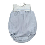 Lalalu' Pagliaccetto Bicolore Giromanica per Neonata PAL01P BIANCO/AZZURRO LALALU' 