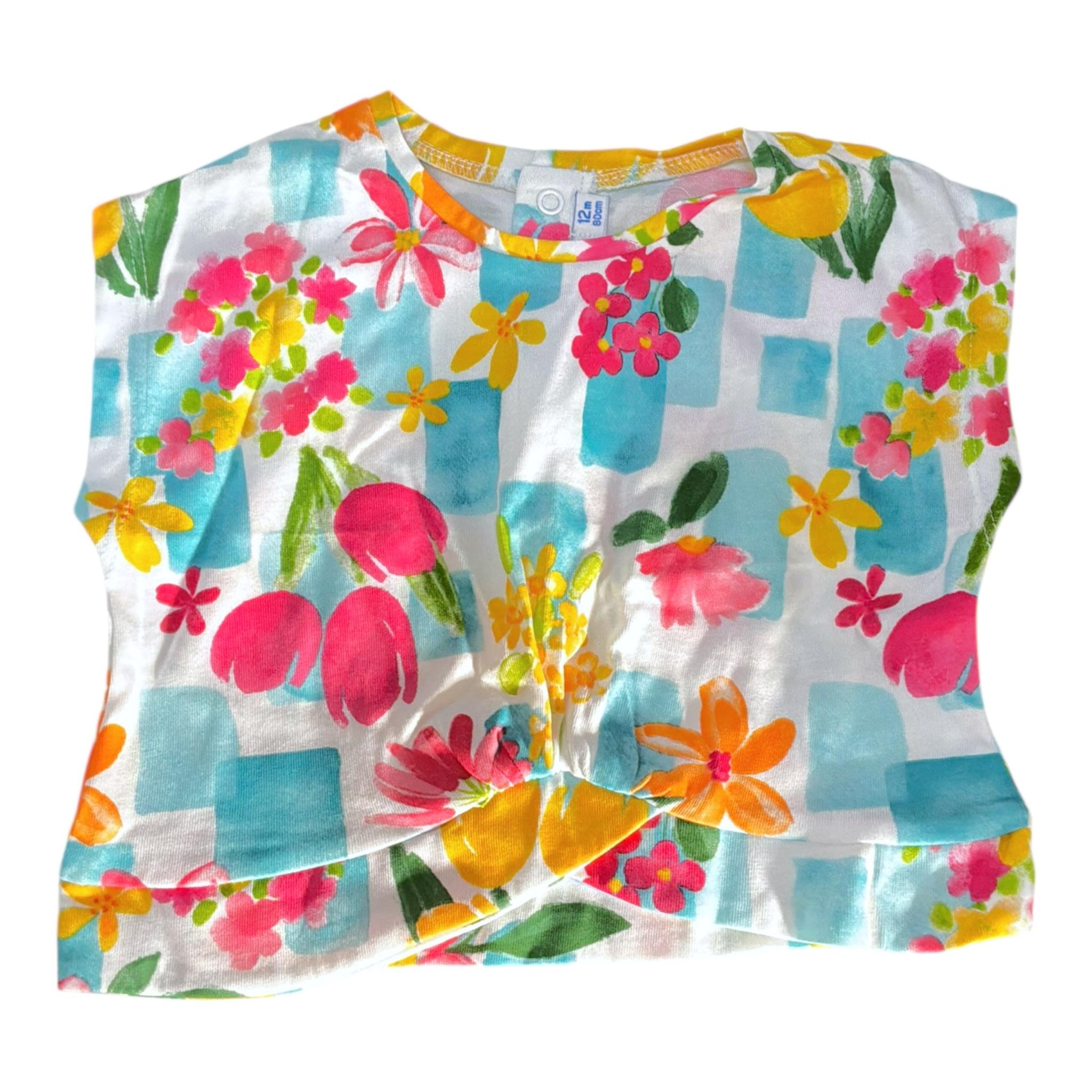 Mayoral Completo 3 Pezzi 2 T-Shirt-Short per Neonata 1232XX BIANCO MAYORAL 