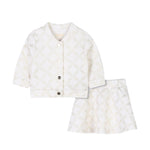 Michael Kors Completo 2 Pezzi Felpa-Gonna tinta unita Panna per Neonata R30306 PANNA MICHAEL KORS 