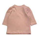 Name.It Shirt Tinta Unita Girocollo Con Stampa Rosa Per Neonata