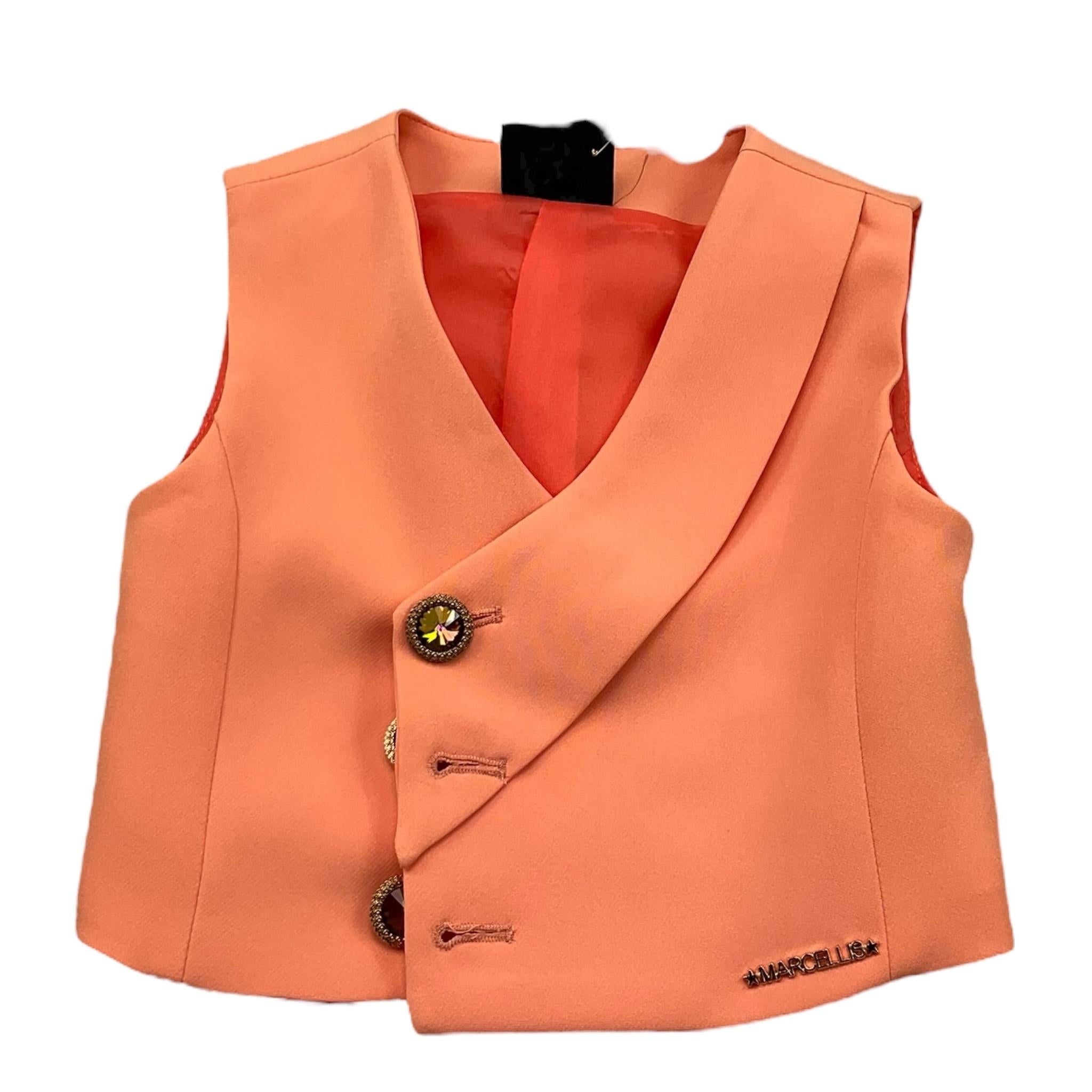 Marc Ellis Gilet Tinta Unita con Logo per Bambina JMJWA01230 PESCA MARC ELLIS 