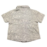 Cesare Paciotti Camicia Mezza Manica Tinta Unita con Stampe per Neonato CMP5103B BIANCO CESARE PACIOTTI 
