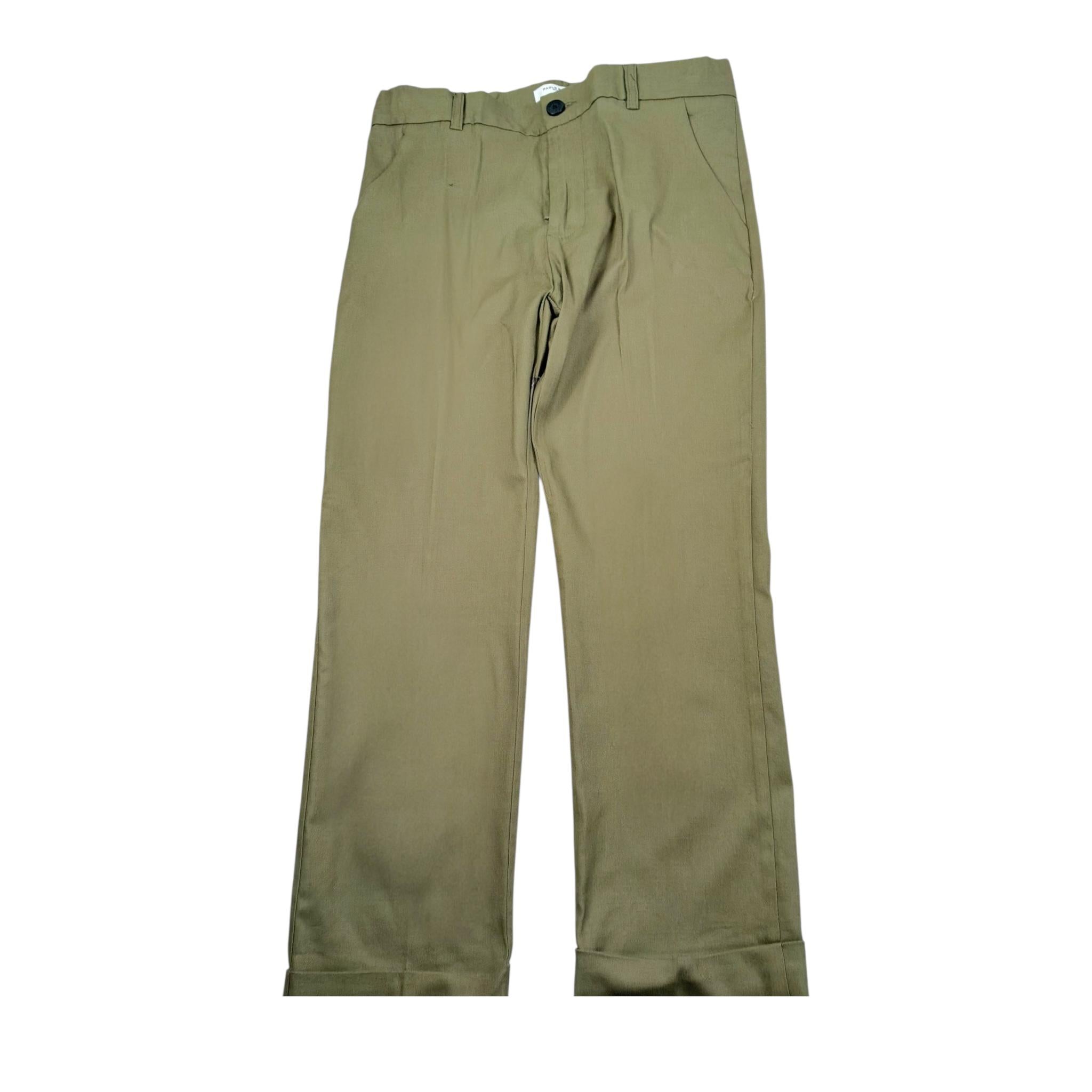 Paolo Pecora Pantalone Tinta Unita con Tasche Americane per Bambino PP3905 VERDE PAOLO PECORA 