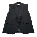 Nunzia Corinna Gilet tinta unita con Stampa In Contrasto Nero per Bambina NJ1416122 NERO NUNZIA CORINNA 