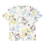 Timberland T-Shirt Girocollo Tinta Unita con Stampe per Neonato T60386X PANNA TIMBERLAND 