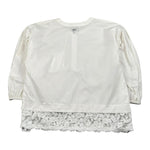 Ermanno Scervino Camicia Manica Lunga Tinta Unita con Ricami per Bambina SFCA029 BIANCO ERMANNO SCERVINO 