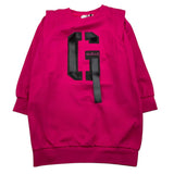 GAELLE abito modello felpa tinta unita con stampa Fuxia per Bambina 2741V00408X FUXIA GAELLE 