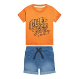 Guess Completo 2 Pezzi T-Shirt-Bermuda per Neonato I3GG01K8HM3 ARANCIONE GUESS 