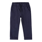 SARABANDA pantalone tinta unita con fantasia a righe Blu per Bambino A167 BLU SARABANDA 