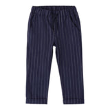 SARABANDA pantalone tinta unita con fantasia a righe Blu per Bambino A167 BLU SARABANDA 