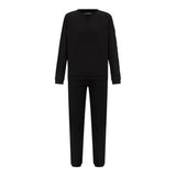 Guess Completo 2 Pezzi Tinta Unita Felpa-Pantalone per Bambino L5RG00K NERO GUESS 