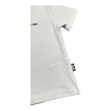 Dsquared2 T-Shirt Girocollo Tinta Unita con Logo per Neonato 1296M00007 BIANCO DSQUARED2 