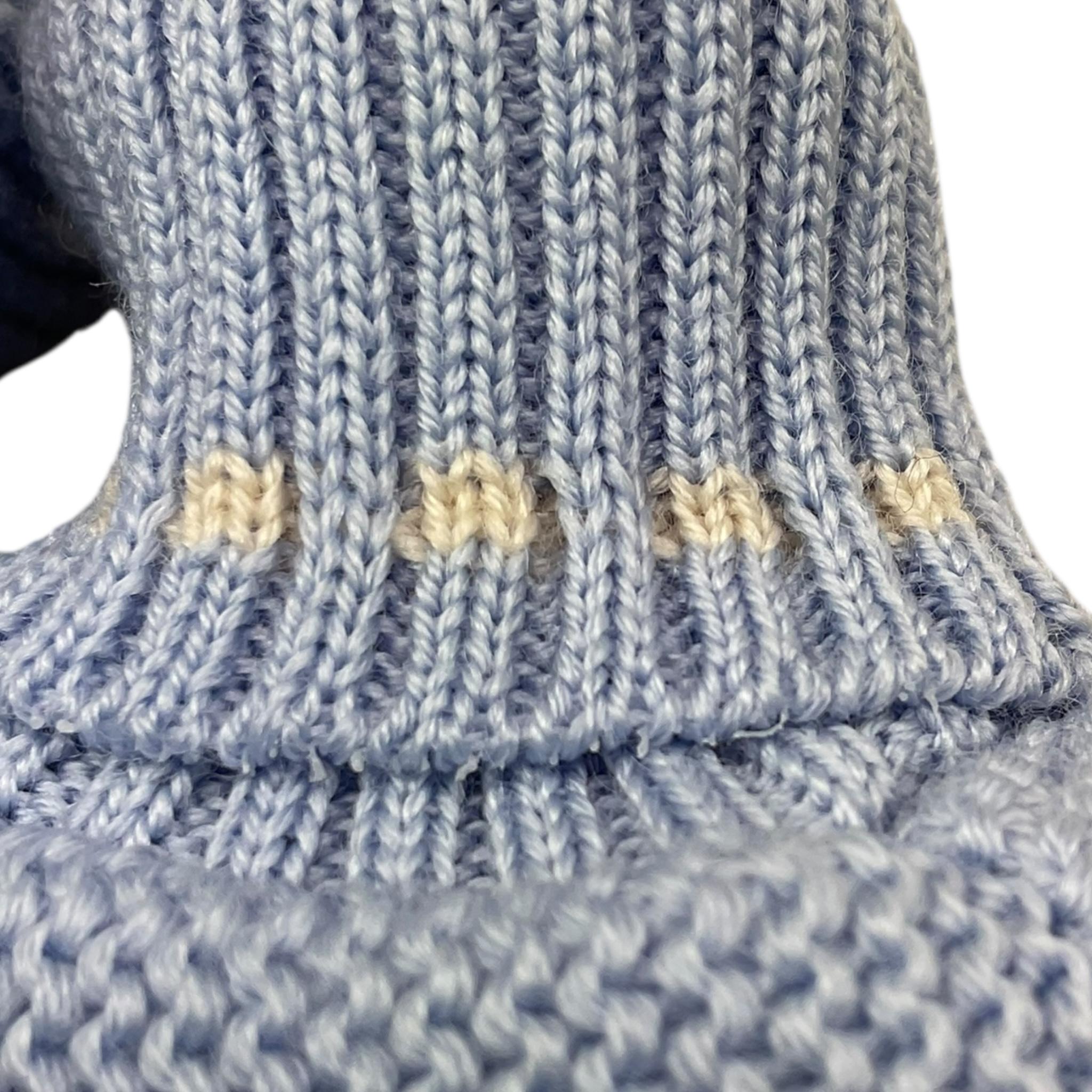 MARLU' babbucce tinta unita con ricami Azzurro per Neonato BABBBIA AZZURRO MARLU' 