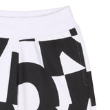 Dkny Bermuda Felpa Tinta Unita con Stampe per Bambino D62238 BIANCO DKNY 